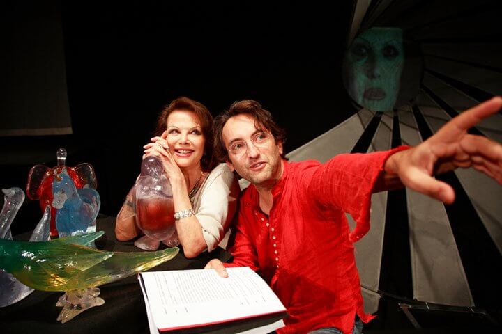 Andrea with Claudia Cardinale - The glass menagerie - 2007